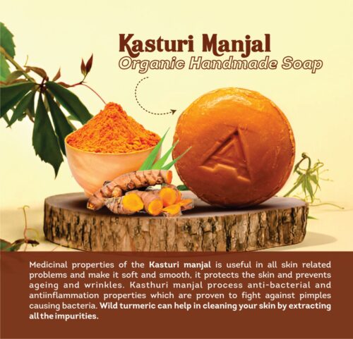 Kasturi Manjal Organic Handmade Soap