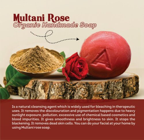 Multani Rose Organic Handmade Soap