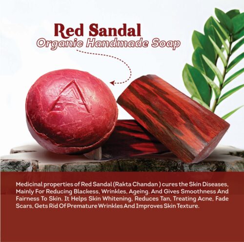 Red Sandal Organic Handmade Soap