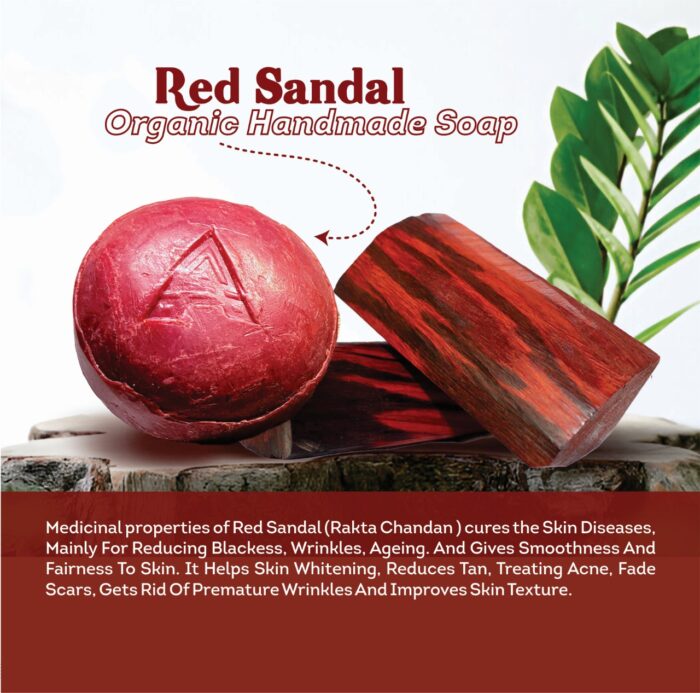 Red Sandal Organic Handmade Soap